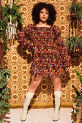 Penny Lane Cream Floral Embroidered Boots - Footwear