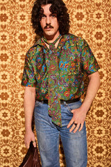 Santa Fe Green Paisley Men’s Shirt - SSA148 (M) -
