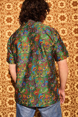 Santa Fe Green Paisley Men’s Shirt - SSA148 (M) -