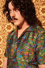 Santa Fe Green Paisley Men’s Shirt - SSA148 (M) -