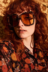 Sharon Oversized Tortoise Sunglasses - Sunglasses