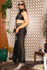 Vintage 1970s Cropped Embellished Waistcoat -
