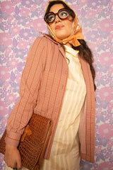 Vintage 1970s Houndstooth Overshirt -