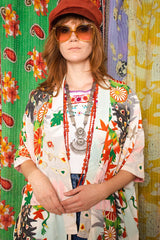 Vintage 1970s Printed Kimono -