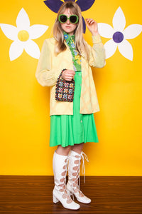 Vintage 1970s Yellow Blazer Jacket -