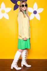 Vintage 1970s Yellow Blazer Jacket -