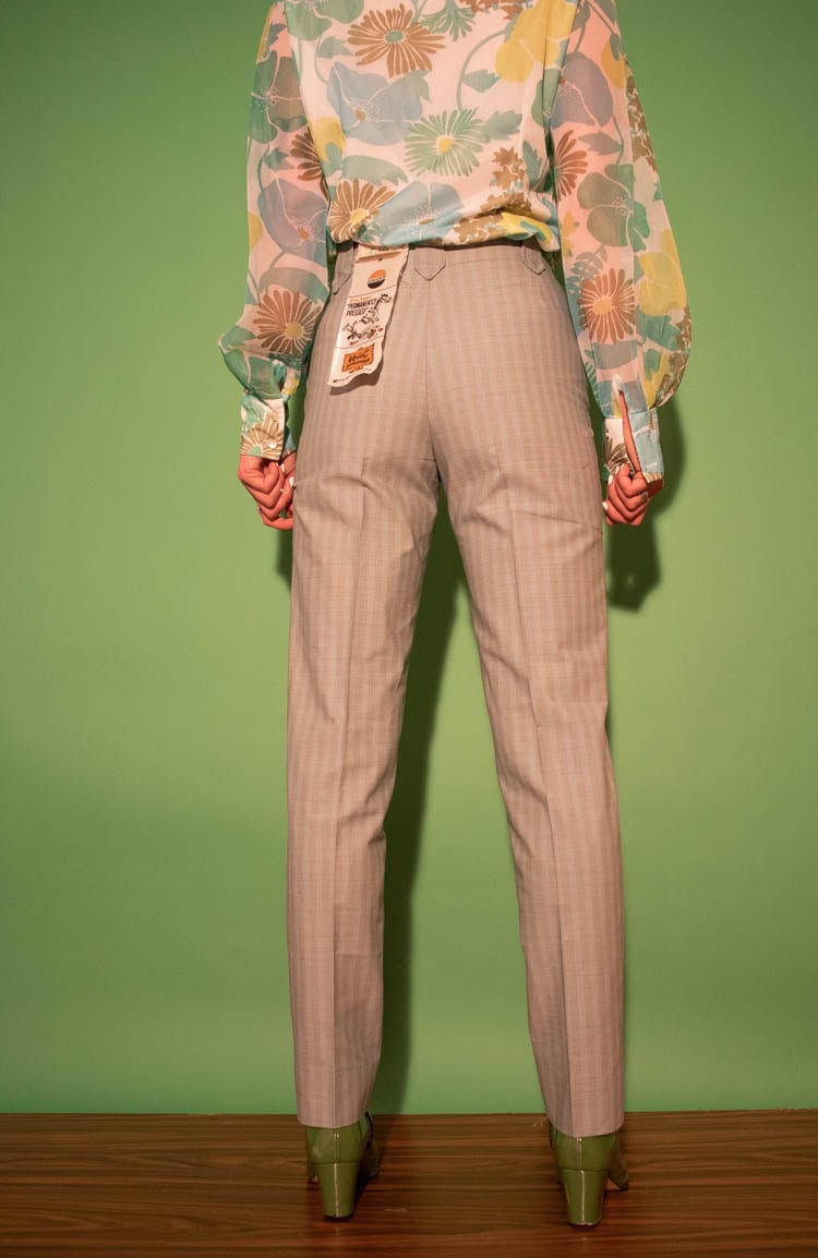 Vintage 70s High Waisted Trousers UK Size: 10 -