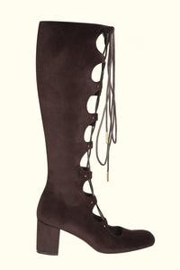 Whole Lotta Trouble Brown Lace Up Boots - Footwear
